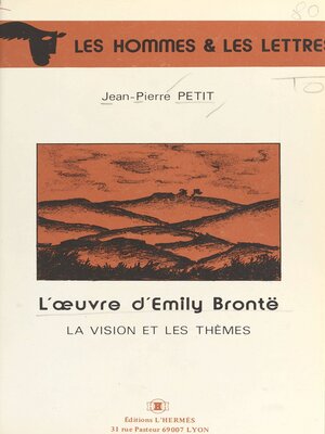 cover image of L'Œuvre d'Emily Brontë